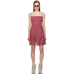 Isabel Marant Etoile Red Anka Minidress Cranberry Size 34 US 2